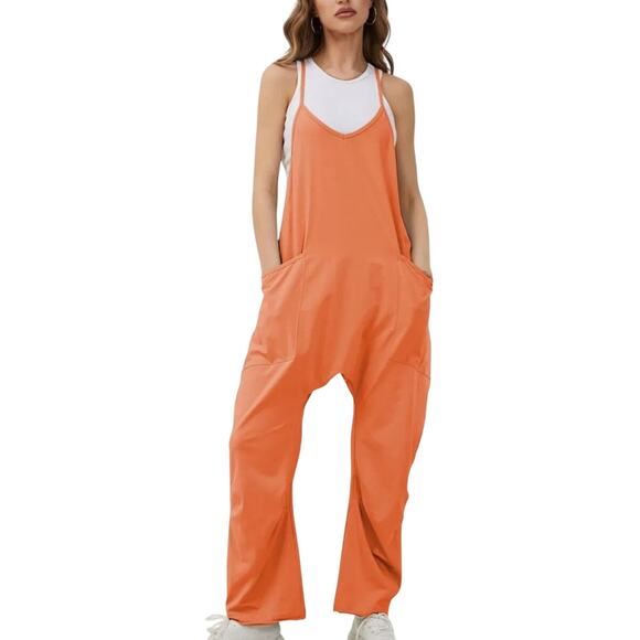 Automet Jumper Harem Overalls Casual Size Large NWOT - Picture 2 of 3